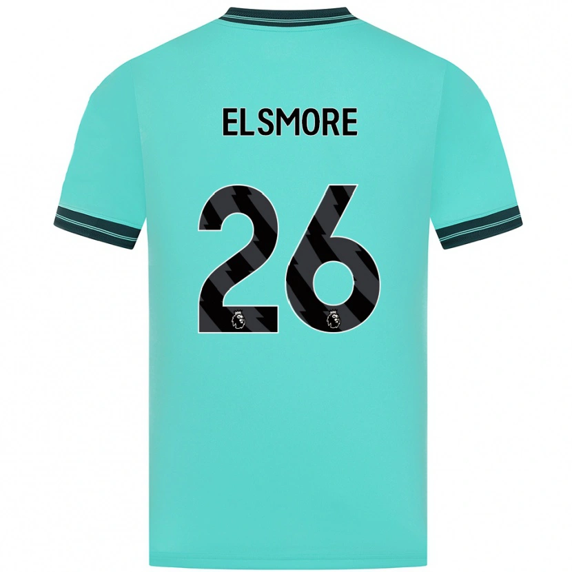 Danxen Enfant Maillot Ria Elsmore #26 Bleu Ciel Vert Tenues Extérieur 2025/26 T-Shirt
