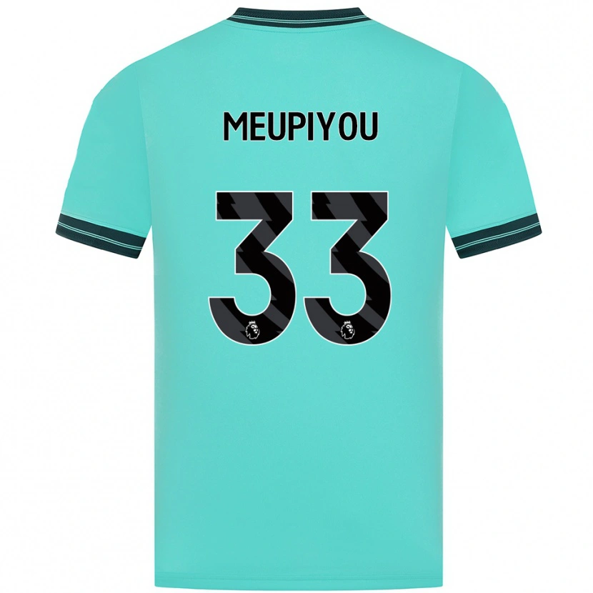 Danxen Enfant Maillot Bastien Meupiyou #33 Bleu Ciel Vert Tenues Extérieur 2025/26 T-Shirt