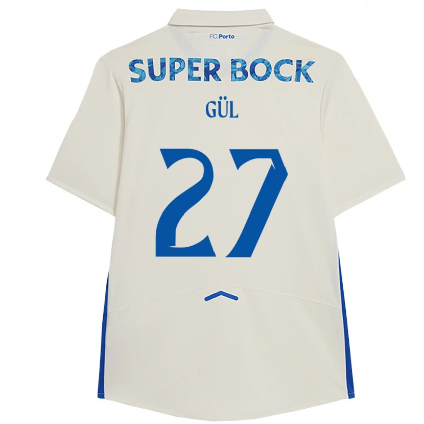 Danxen Enfant Maillot Deniz Gül #27 Blanc Bleu Troisieme 2025/26 T-Shirt