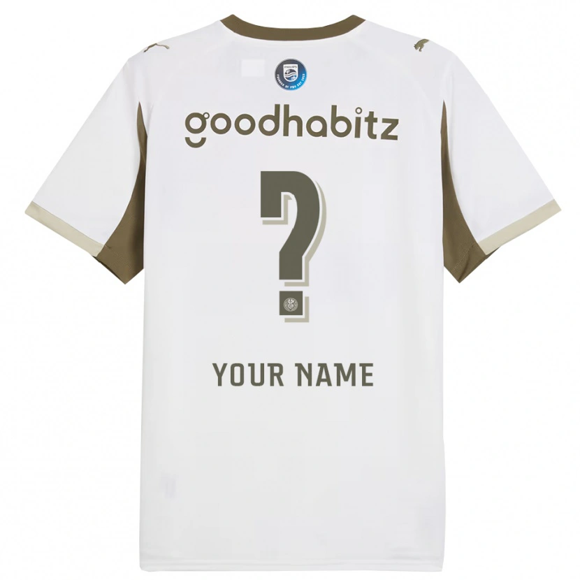 Danxen Enfant Maillot Votre Nom #0 Blanc Gris Troisieme 2025/26 T-Shirt