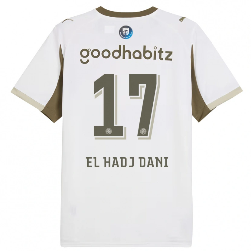 Danxen Enfant Maillot Soudais El Hadj Dani #17 Blanc Gris Troisieme 2025/26 T-Shirt