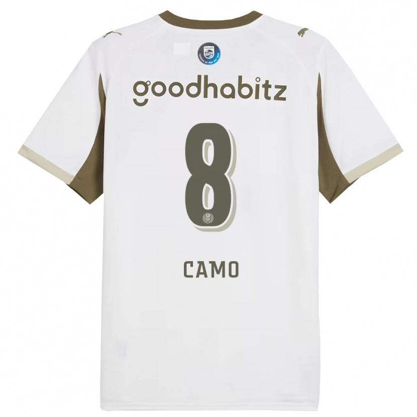 Danxen Enfant Maillot Adin Camo #8 Blanc Gris Troisieme 2025/26 T-Shirt