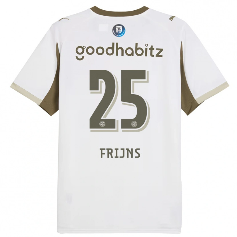 Danxen Enfant Maillot Emma Frijns #25 Blanc Gris Troisieme 2025/26 T-Shirt