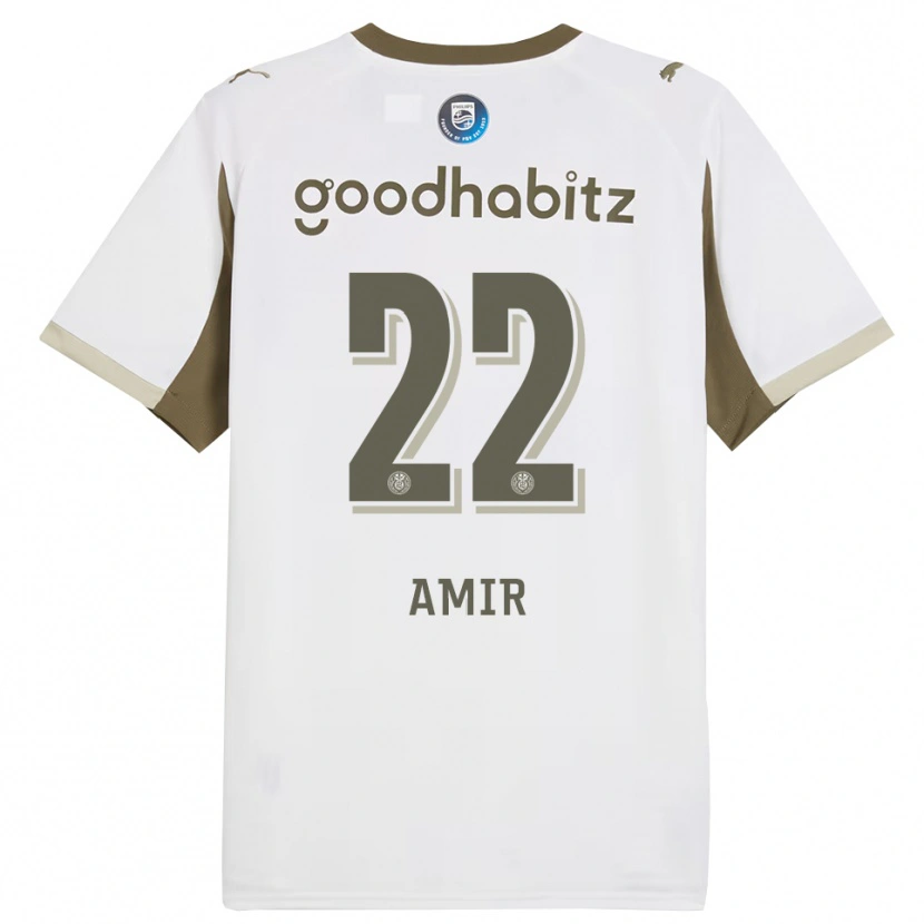 Danxen Enfant Maillot Amir Al-Anany #22 Blanc Gris Troisieme 2025/26 T-Shirt