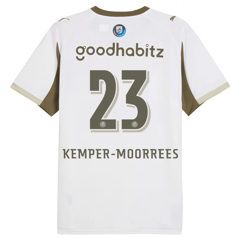 Danxen Enfant Maillot Myrthe Kemper-Moorrees #23 Blanc Gris Troisieme 2025/26 T-Shirt