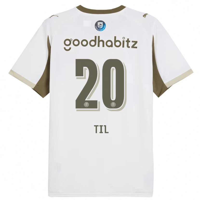 Danxen Enfant Maillot Guus Til #20 Blanc Gris Troisieme 2025/26 T-Shirt