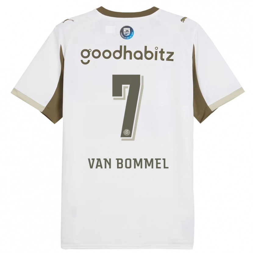 Danxen Enfant Maillot Ruben Van Bommel #7 Blanc Gris Troisieme 2025/26 T-Shirt