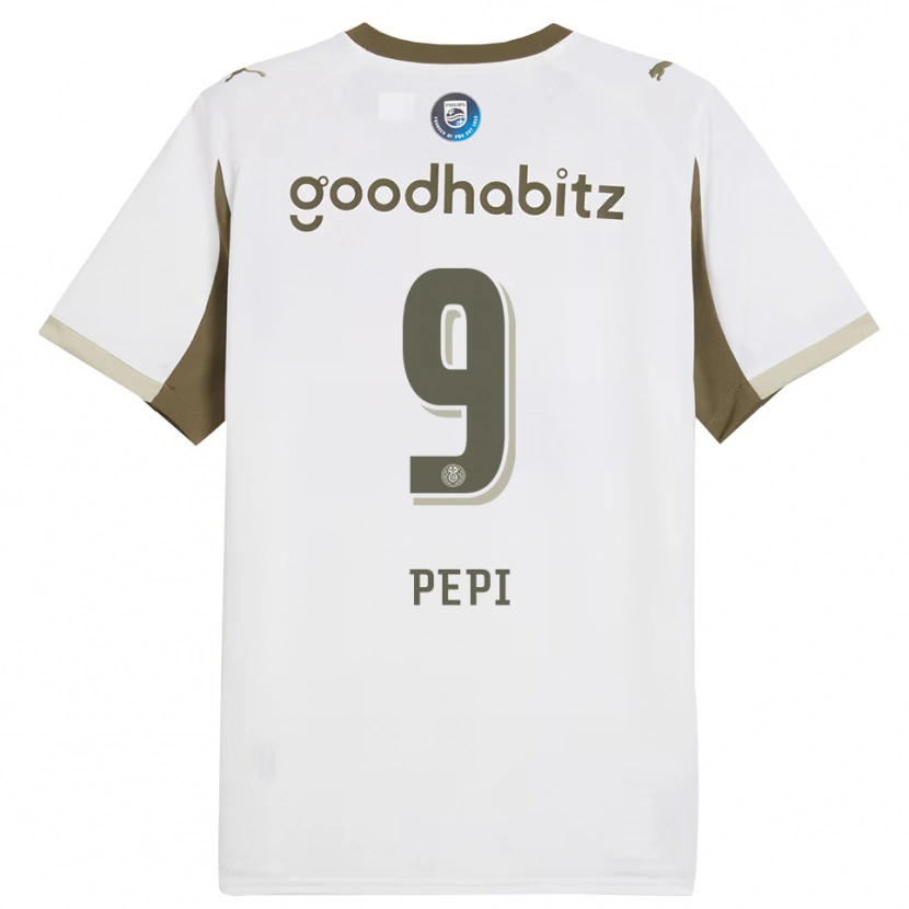 Danxen Enfant Maillot Ricardo Pepi #9 Blanc Gris Troisieme 2025/26 T-Shirt