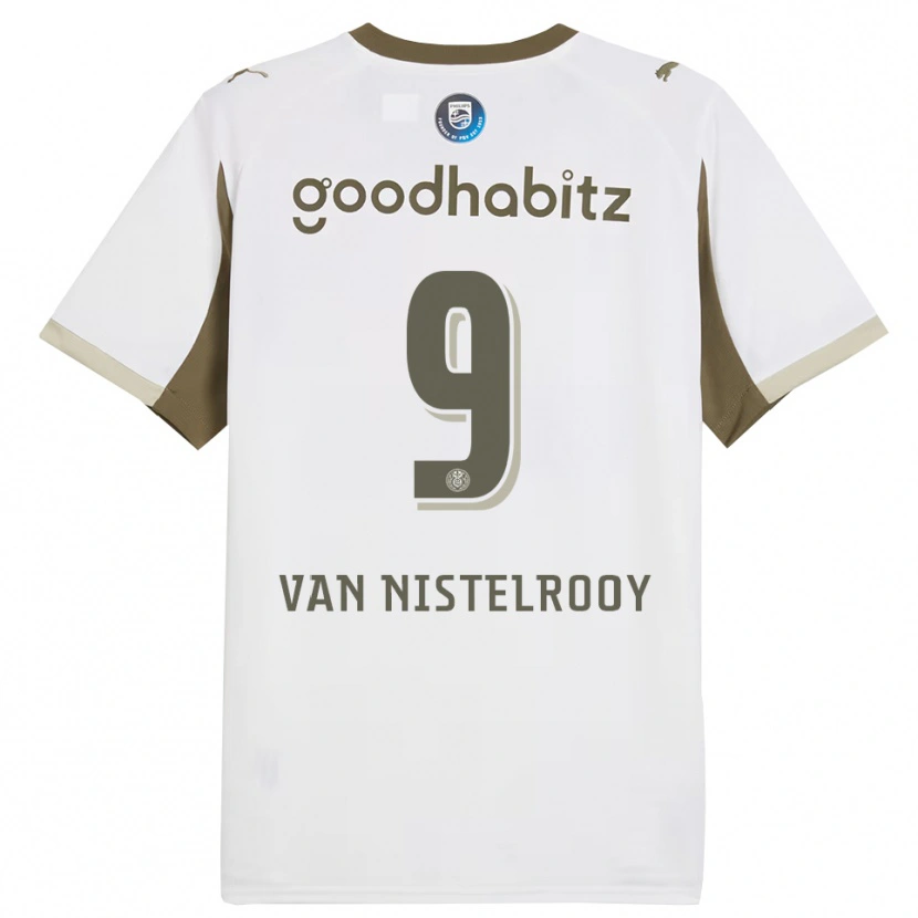 Danxen Enfant Maillot Liam Van Nistelrooy #9 Blanc Gris Troisieme 2025/26 T-Shirt