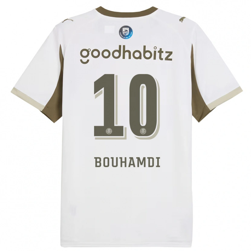 Danxen Enfant Maillot Amir Bouhamdi #10 Blanc Gris Troisieme 2025/26 T-Shirt