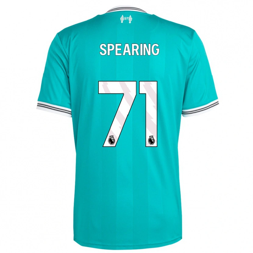 Danxen Enfant Maillot Jay Spearing #71 Vert Blanc Troisieme 2025/26 T-Shirt