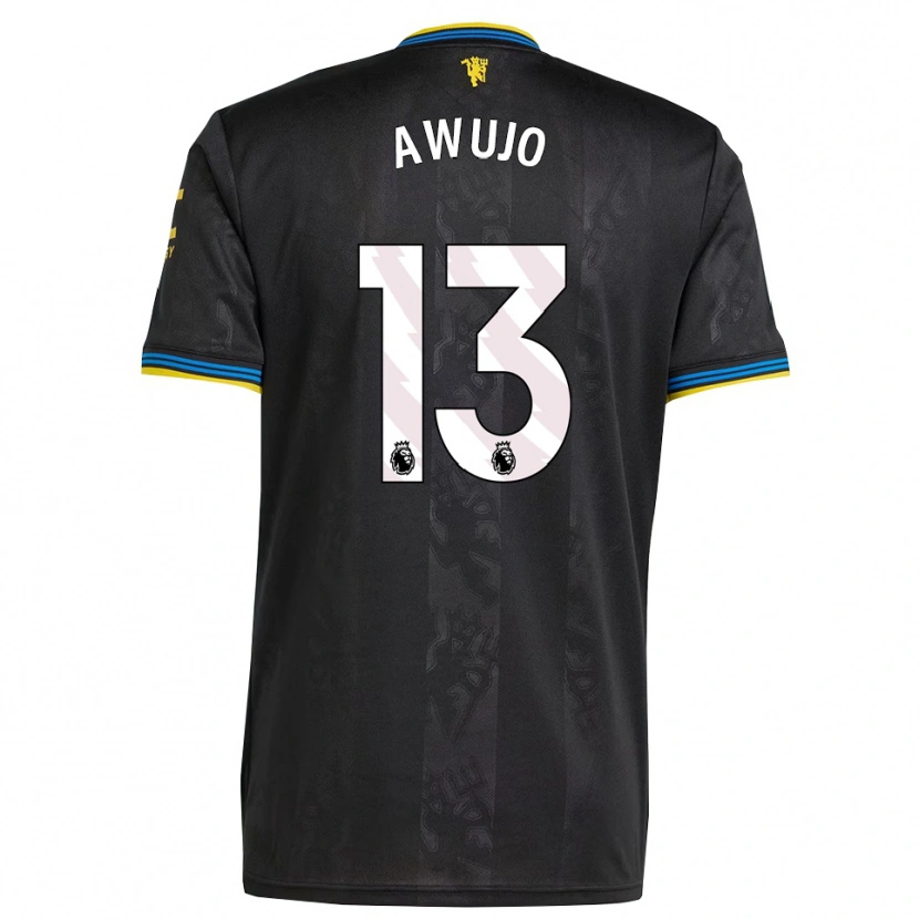 Danxen Enfant Maillot Simi Awujo #13 Noir Jaune Bleu Troisieme 2025/26 T-Shirt