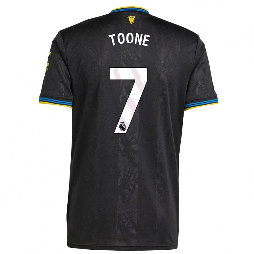 Danxen Enfant Maillot Ella Toone #7 Noir Jaune Bleu Troisieme 2025/26 T-Shirt