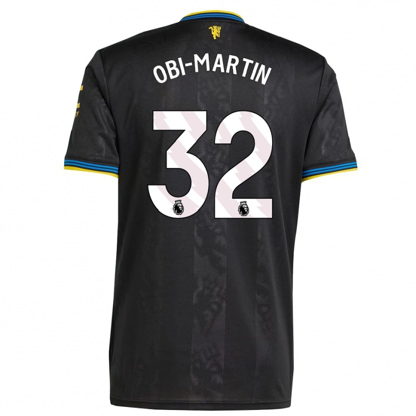 Danxen Enfant Maillot Chido Obi #32 Noir Jaune Bleu Troisieme 2025/26 T-Shirt