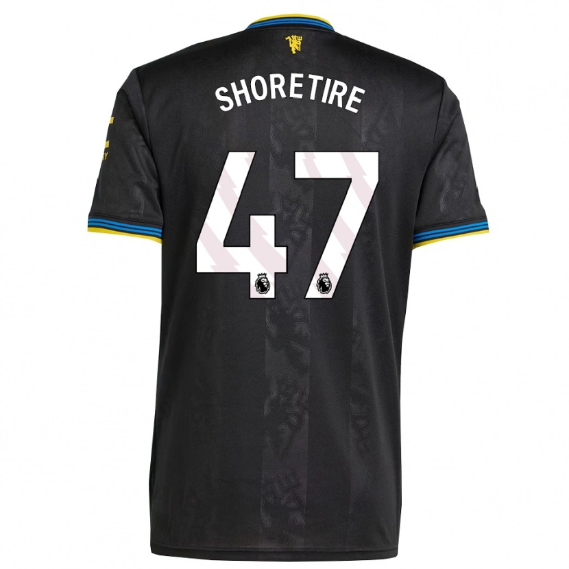 Danxen Enfant Maillot Shola Shoretire #47 Noir Jaune Bleu Troisieme 2025/26 T-Shirt