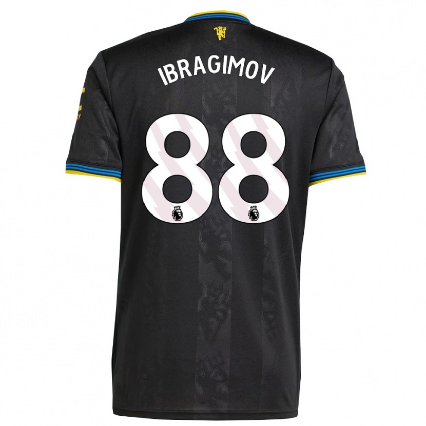 Danxen Enfant Maillot Amir Ibragimov #88 Noir Jaune Bleu Troisieme 2025/26 T-Shirt
