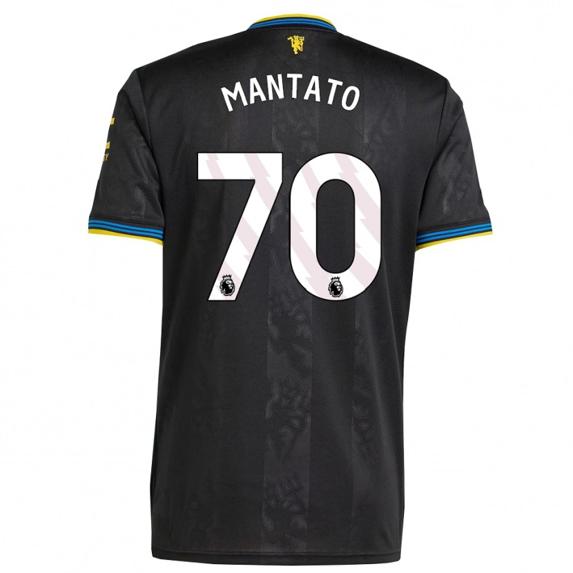 Danxen Enfant Maillot Bendito Mantato #70 Noir Jaune Bleu Troisieme 2025/26 T-Shirt