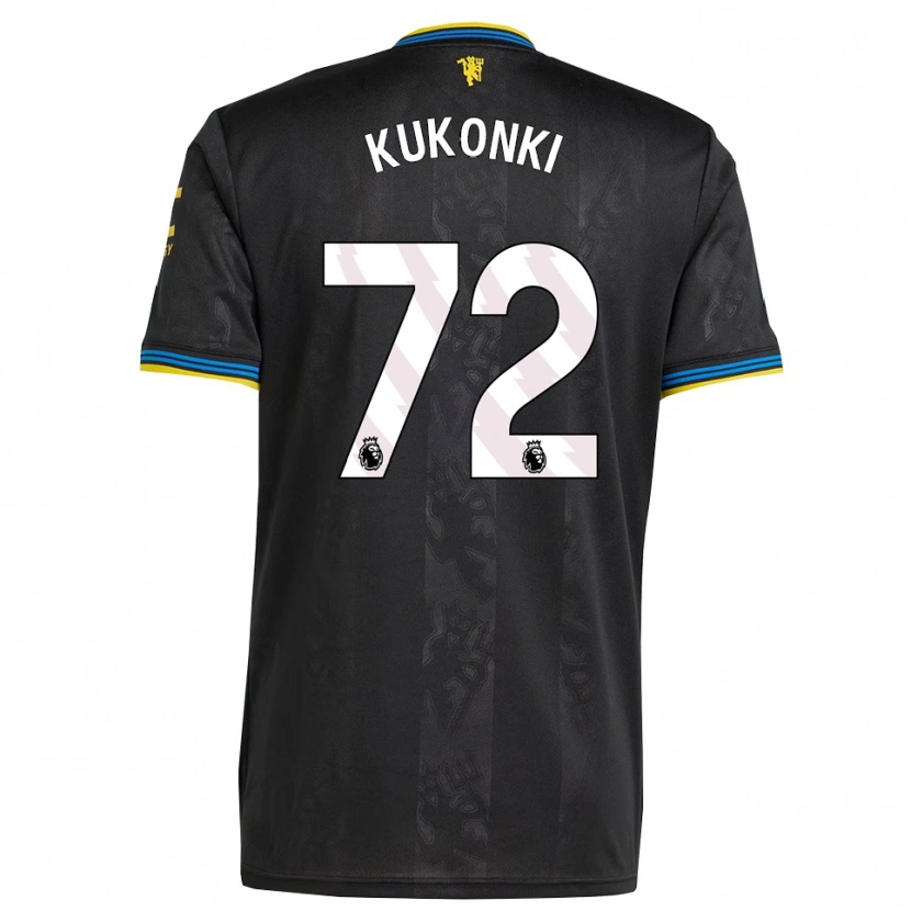 Danxen Enfant Maillot Godwill Kukonki #72 Noir Jaune Bleu Troisieme 2025/26 T-Shirt