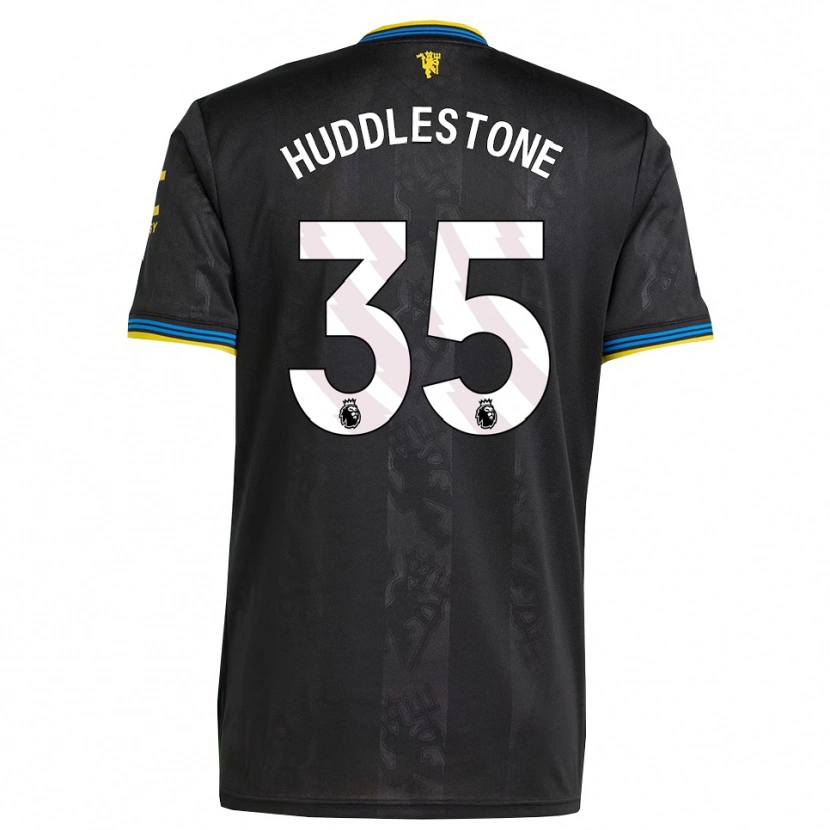 Danxen Enfant Maillot Tom Huddlestone #35 Noir Jaune Bleu Troisieme 2025/26 T-Shirt