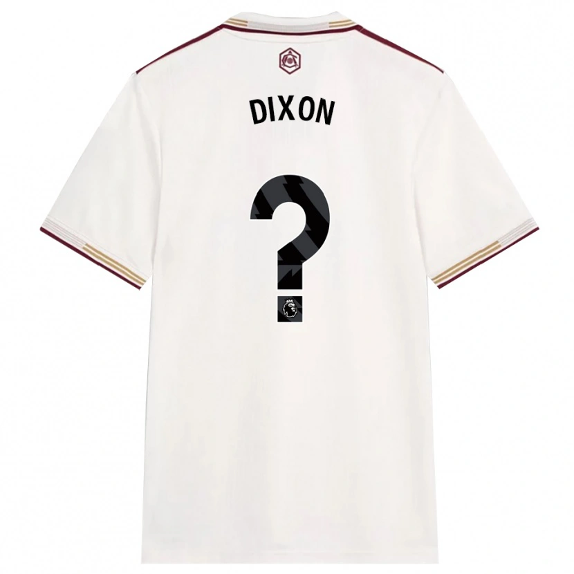 Danxen Enfant Maillot Danny Dixon #0 Blanc Cassé Bourgogne Troisieme 2025/26 T-Shirt