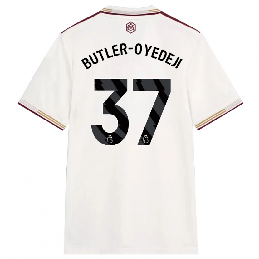 Danxen Enfant Maillot Nathan Butler-Oyedeji #37 Blanc Cassé Bourgogne Troisieme 2025/26 T-Shirt