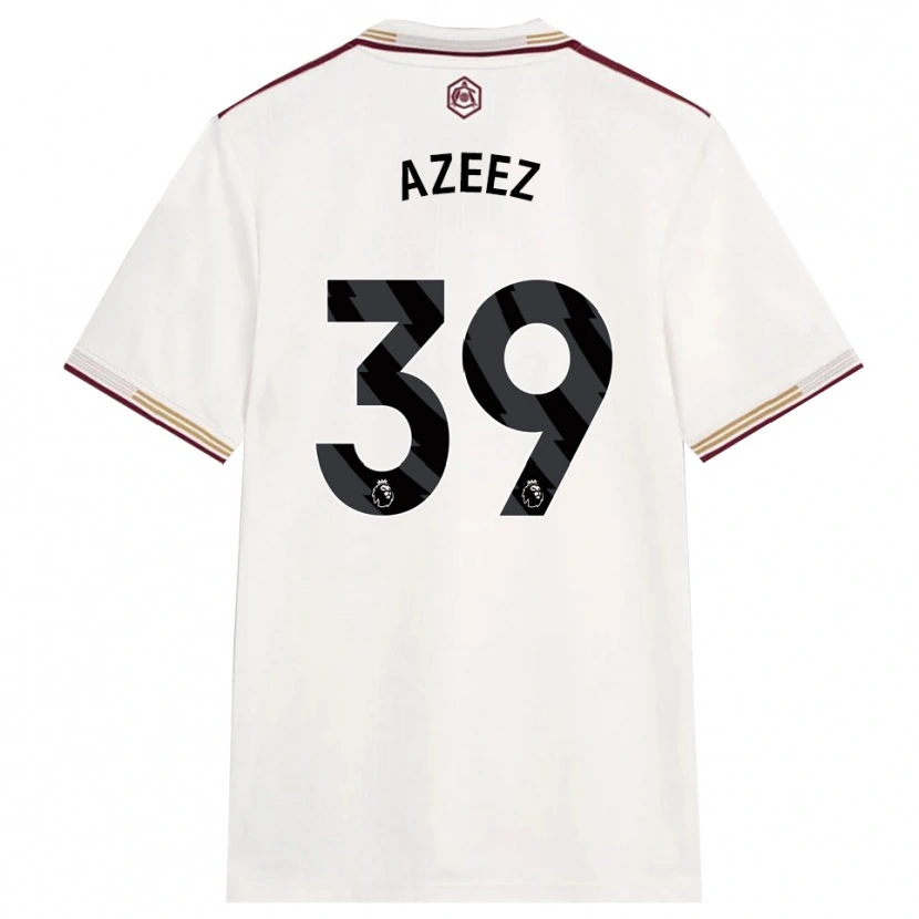 Danxen Enfant Maillot Miguel Azeez #39 Blanc Cassé Bourgogne Troisieme 2025/26 T-Shirt