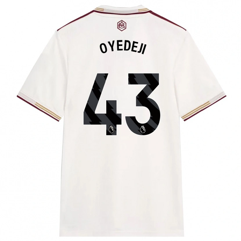 Danxen Enfant Maillot Nathan Butler Oyedeji #43 Blanc Cassé Bourgogne Troisieme 2025/26 T-Shirt