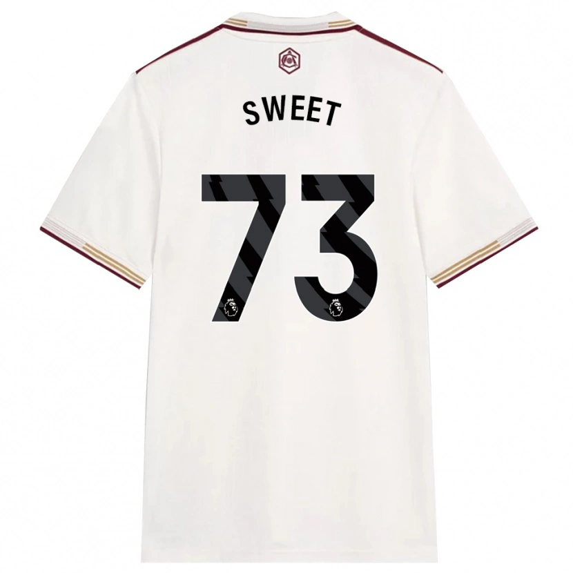 Danxen Enfant Maillot James Sweet #73 Blanc Cassé Bourgogne Troisieme 2025/26 T-Shirt