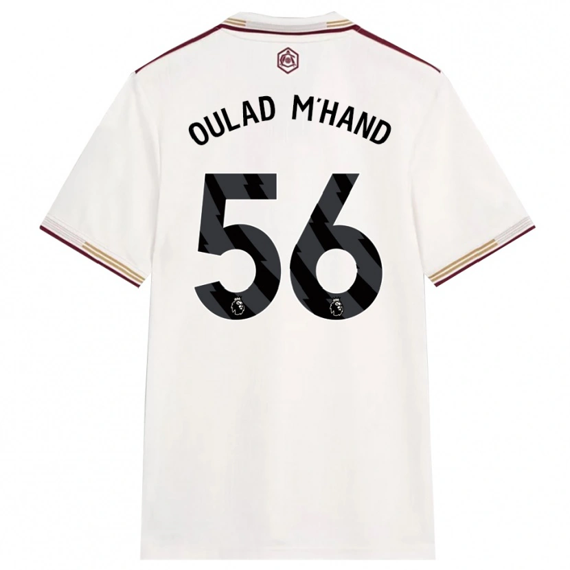 Danxen Enfant Maillot Salah-Eddine Oulad M'hand #56 Blanc Cassé Bourgogne Troisieme 2025/26 T-Shirt