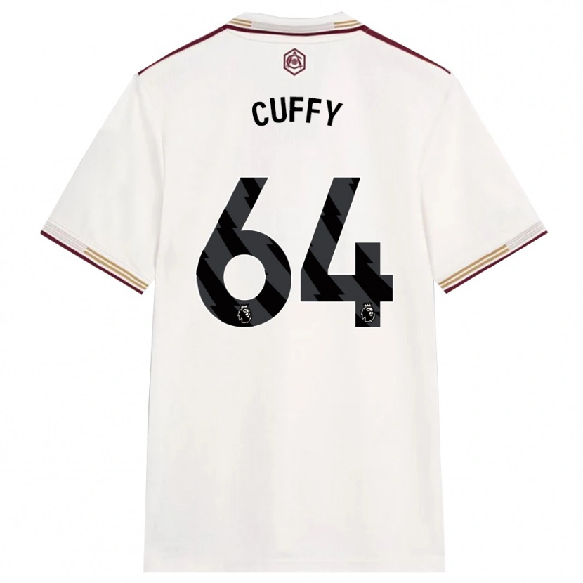 Danxen Enfant Maillot Brooke Norton Cuffy #64 Blanc Cassé Bourgogne Troisieme 2025/26 T-Shirt