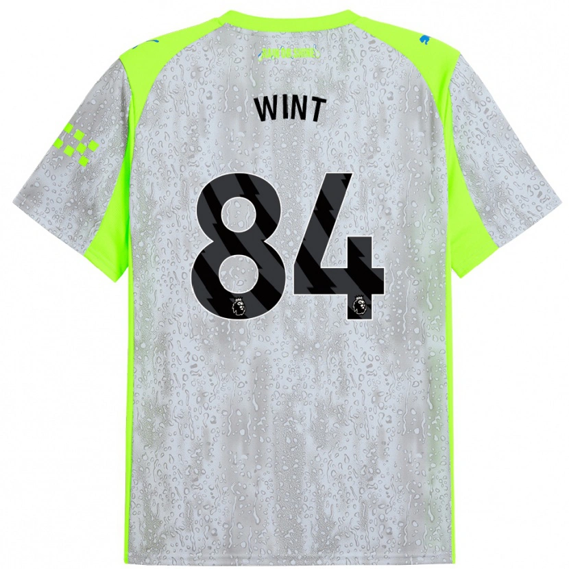 Danxen Enfant Maillot Jack Wint #84 Gris Jaune Troisieme 2025/26 T-Shirt