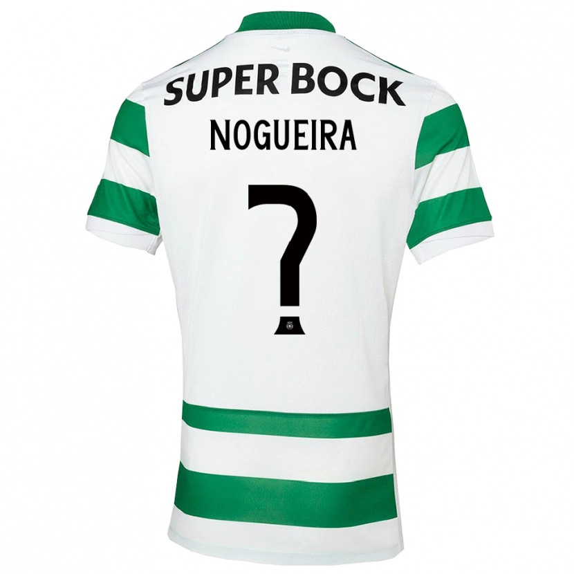 Danxen Homme Maillot Rodrigo Nogueira #0 Vert Blanc Tenues Domicile 2025/26 T-Shirt
