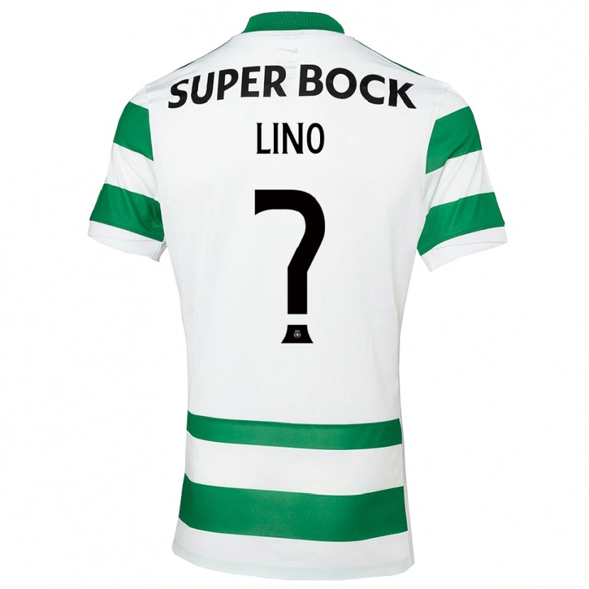 Danxen Homme Maillot José Lino #0 Vert Blanc Tenues Domicile 2025/26 T-Shirt