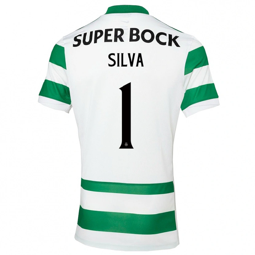 Danxen Homme Maillot Rui Silva #1 Vert Blanc Tenues Domicile 2025/26 T-Shirt