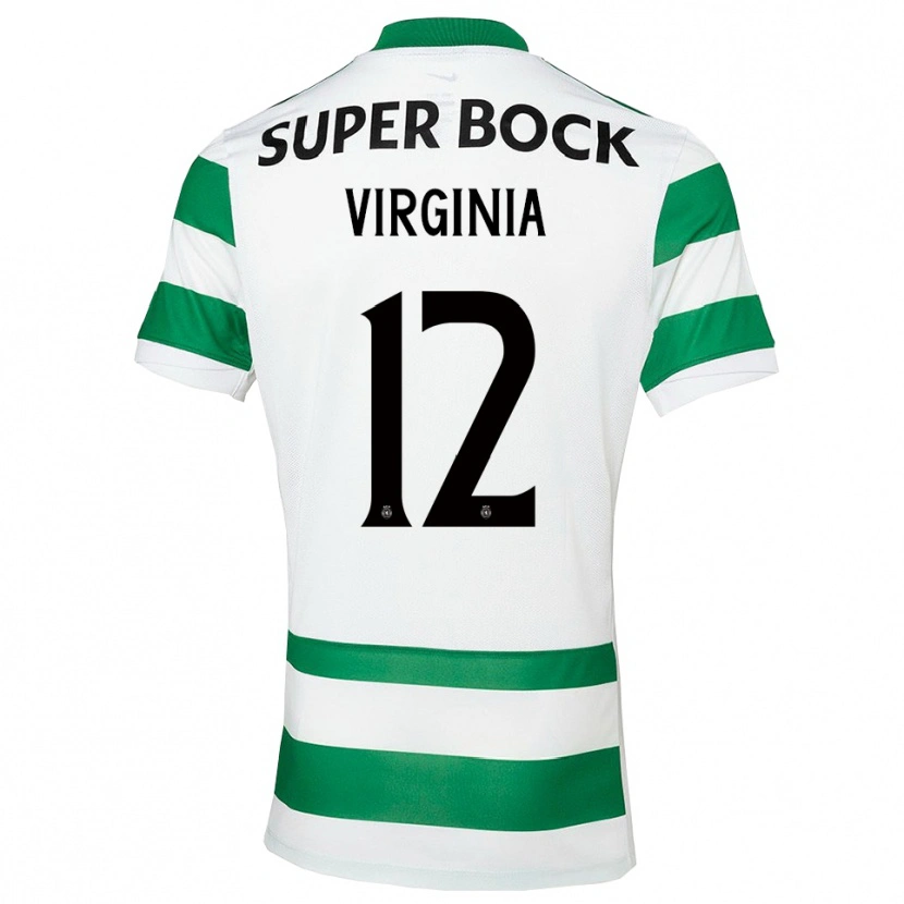 Danxen Homme Maillot João Virgínia #12 Vert Blanc Tenues Domicile 2025/26 T-Shirt