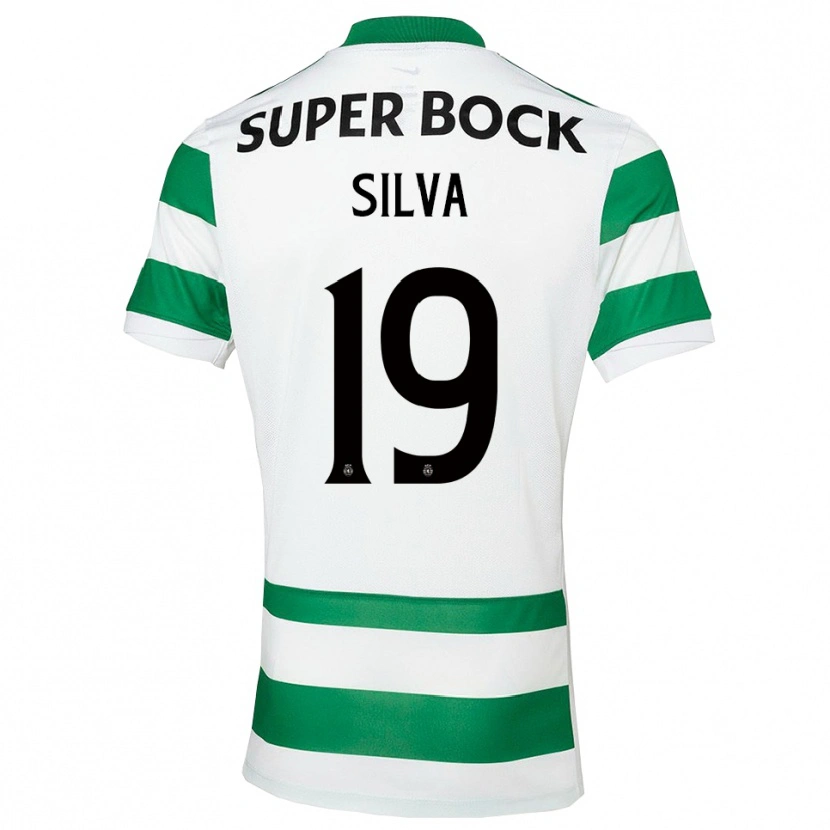 Danxen Homme Maillot Diana Silva #19 Vert Blanc Tenues Domicile 2025/26 T-Shirt