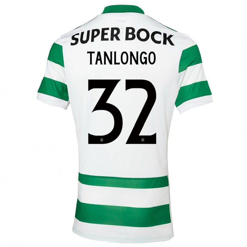 Danxen Homme Maillot Mateo Tanlongo #32 Vert Blanc Tenues Domicile 2025/26 T-Shirt