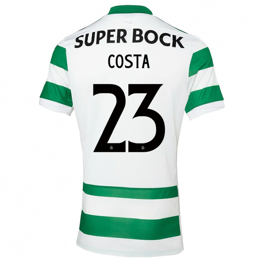 Danxen Homme Maillot Manuel Costa #23 Vert Blanc Tenues Domicile 2025/26 T-Shirt
