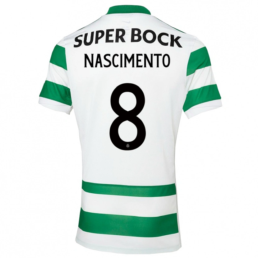 Danxen Homme Maillot Sandro Nascimento #8 Vert Blanc Tenues Domicile 2025/26 T-Shirt