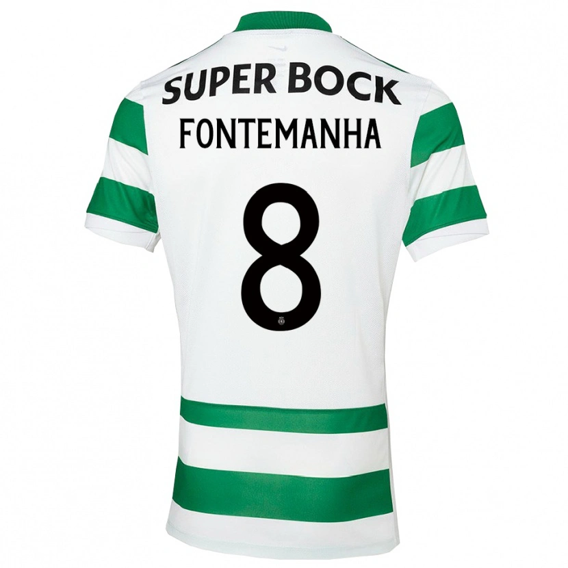 Danxen Homme Maillot Rita Fontemanha #8 Vert Blanc Tenues Domicile 2025/26 T-Shirt