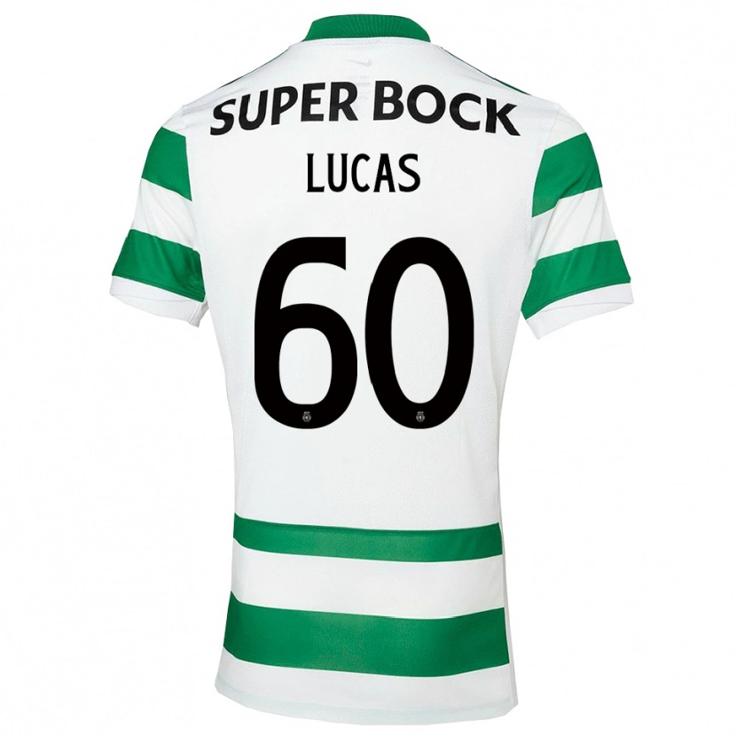 Danxen Homme Maillot Rayan Lucas #60 Vert Blanc Tenues Domicile 2025/26 T-Shirt