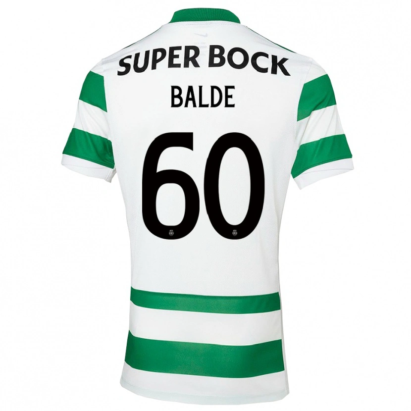Danxen Homme Maillot Amadu Baldé #60 Vert Blanc Tenues Domicile 2025/26 T-Shirt