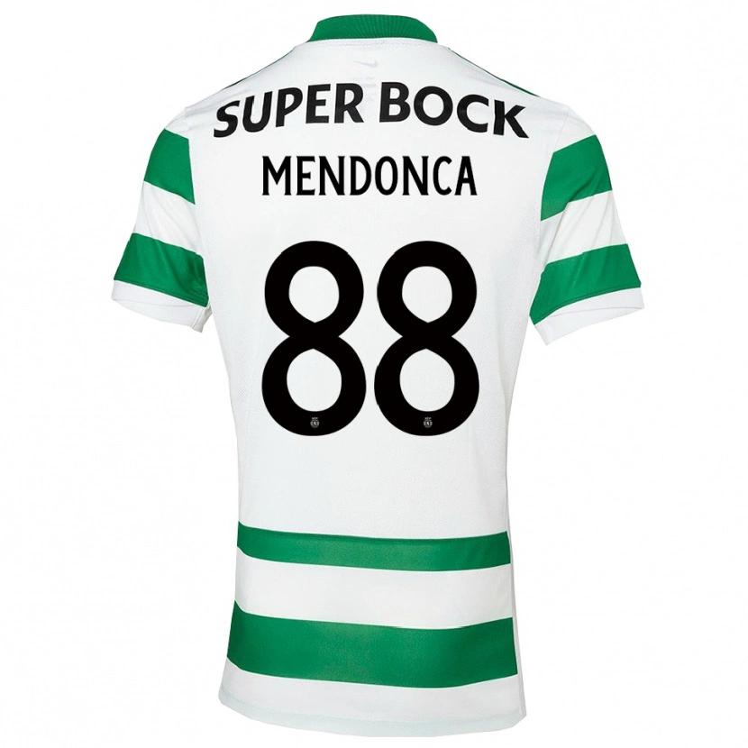 Danxen Homme Maillot Manuel Mendonça #88 Vert Blanc Tenues Domicile 2025/26 T-Shirt