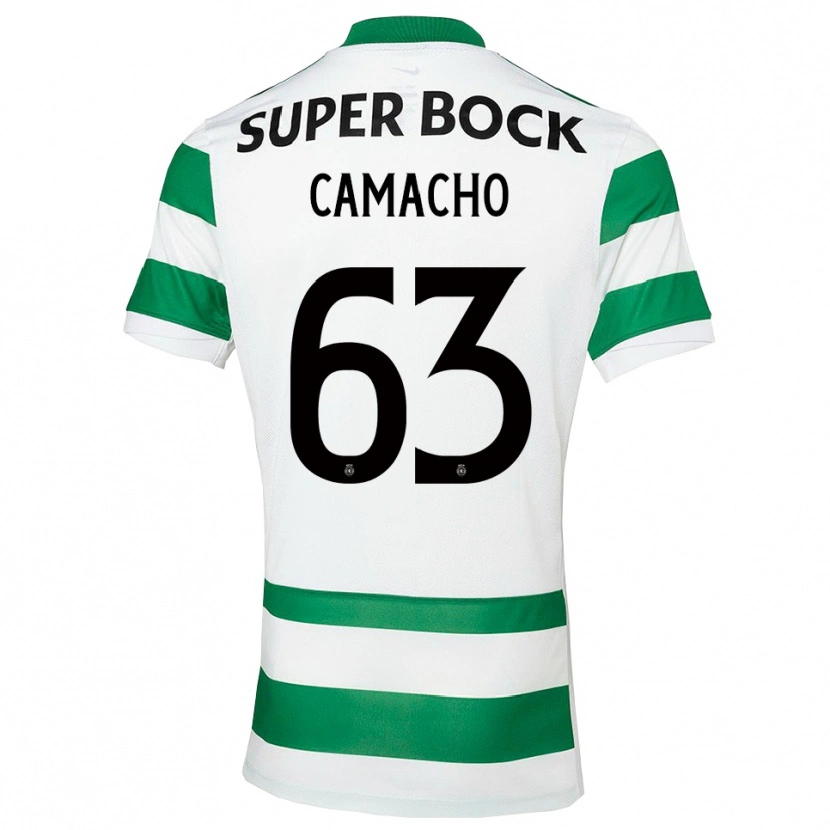 Danxen Homme Maillot Rafael Camacho #63 Vert Blanc Tenues Domicile 2025/26 T-Shirt