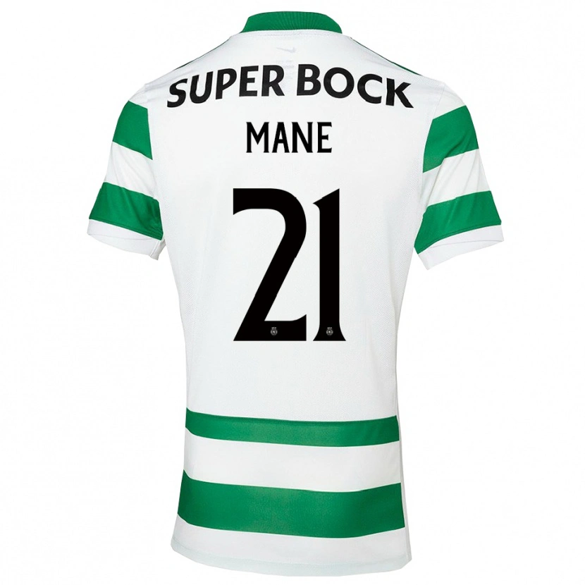 Danxen Homme Maillot Isnaba Mane #21 Vert Blanc Tenues Domicile 2025/26 T-Shirt