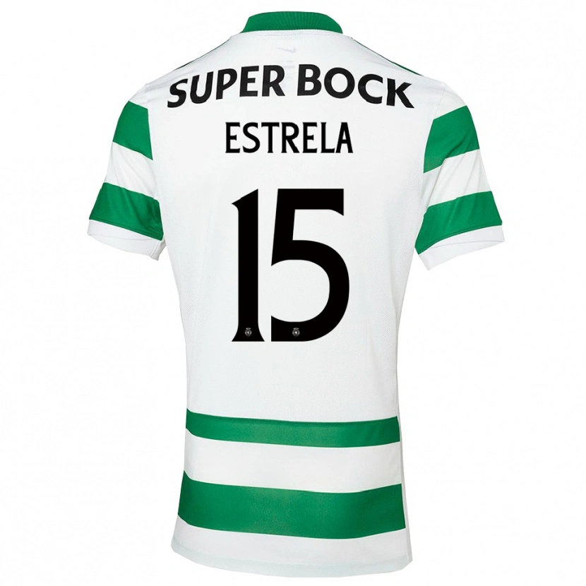 Danxen Homme Maillot Bento Estrela #15 Vert Blanc Tenues Domicile 2025/26 T-Shirt