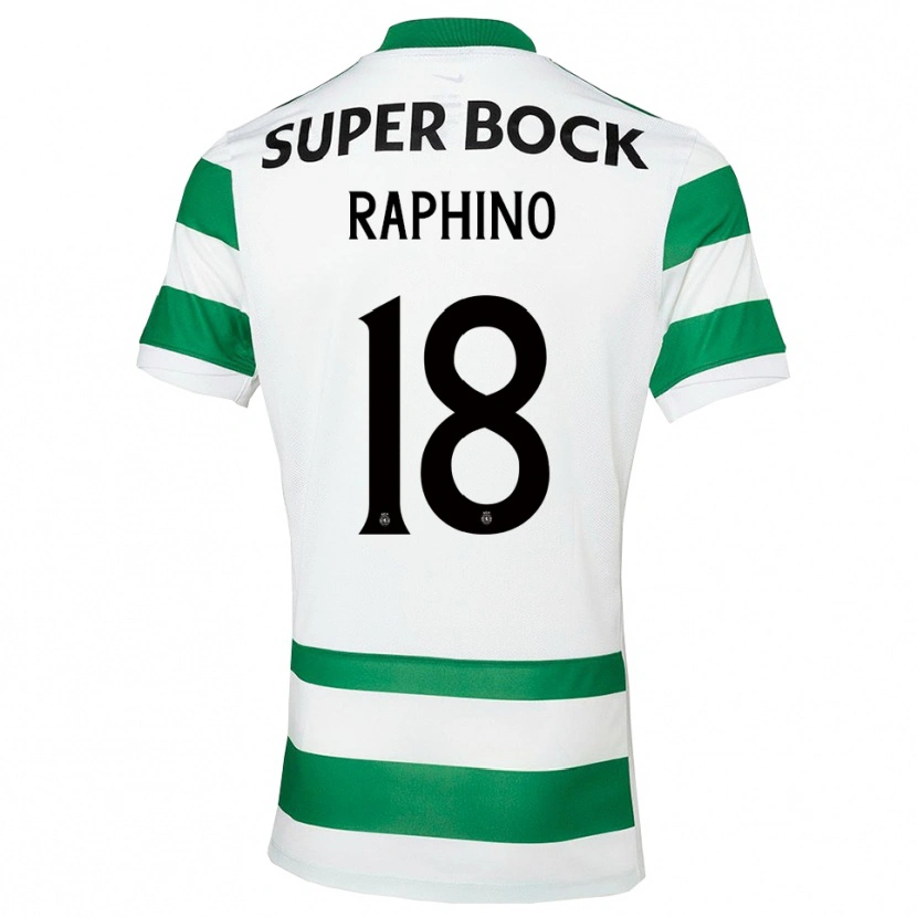 Danxen Homme Maillot Brittany Raphino #18 Vert Blanc Tenues Domicile 2025/26 T-Shirt