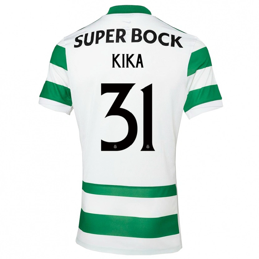 Danxen Homme Maillot Kika #31 Vert Blanc Tenues Domicile 2025/26 T-Shirt