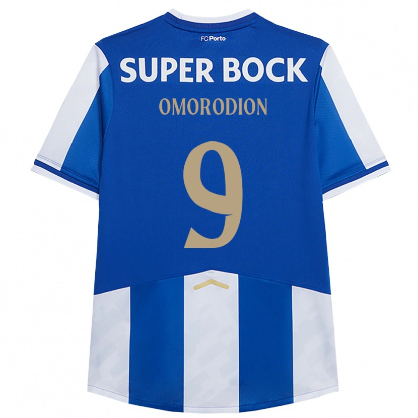 Danxen Homme Maillot Samu Aghehowa #9 Bleu Blanc Tenues Domicile 2025/26 T-Shirt