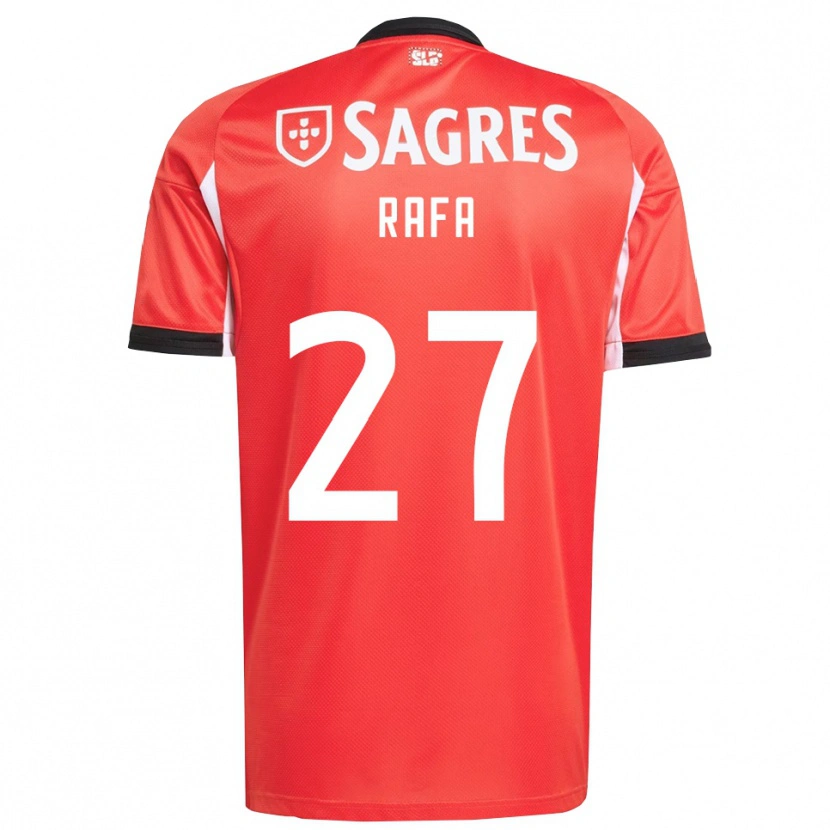 Danxen Homme Maillot Rafa Silva #27 Rouge Blanc Tenues Domicile 2025/26 T-Shirt